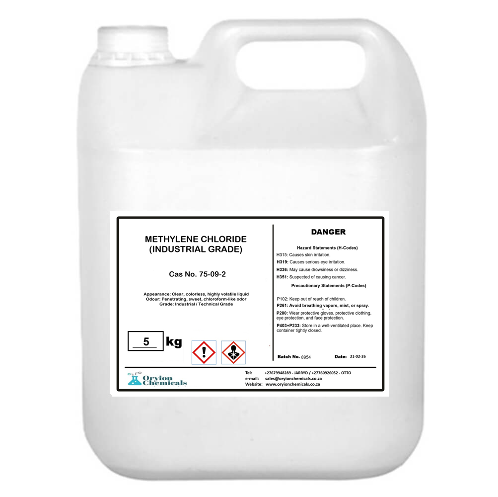 Methylene Chloride - ORYION CHEMICALS (PTY) LTD Industrial DCM Solvent
